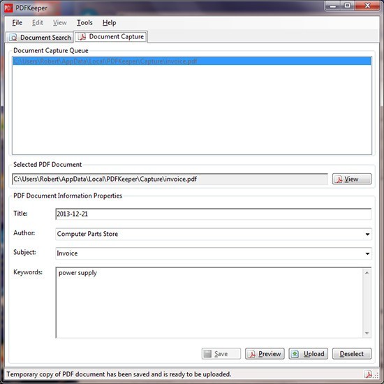 PDFKeeper（PDF管理工具）截圖