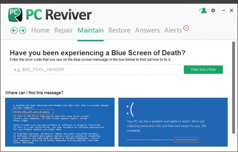 PC Reviver截圖