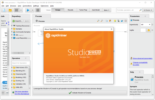 RapidMiner Studio截圖