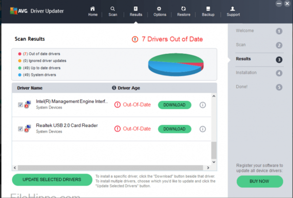 AVG Driver Updater截圖