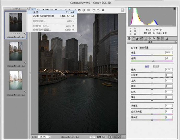 Adobe Camera Raw截圖