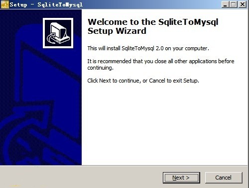 SqliteToMysql截圖