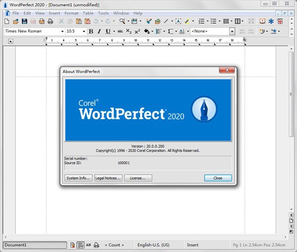 WordPerfect截圖