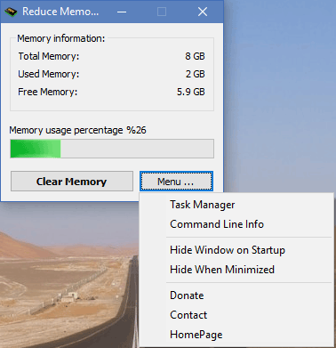 Reduce Memory截圖