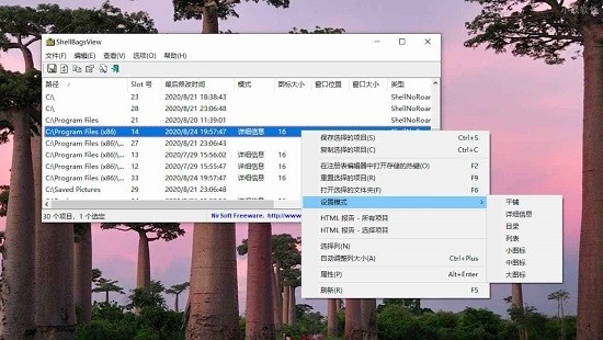 ShellBagsView注冊表管理軟件截圖