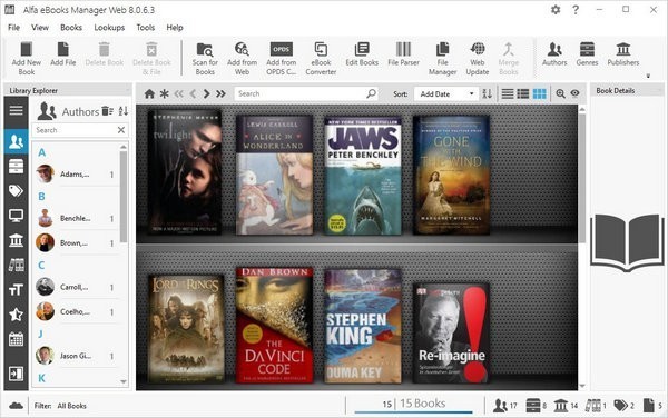 Alfa eBooks Manager截圖