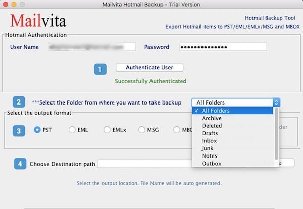 Hotmail Backup Pro截图