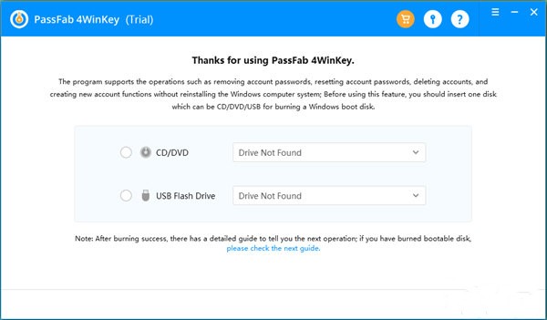 PassFab 4WinKey截圖