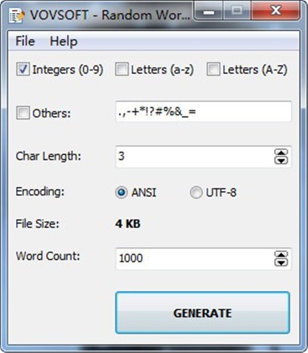 Random Wordlist Generator截圖