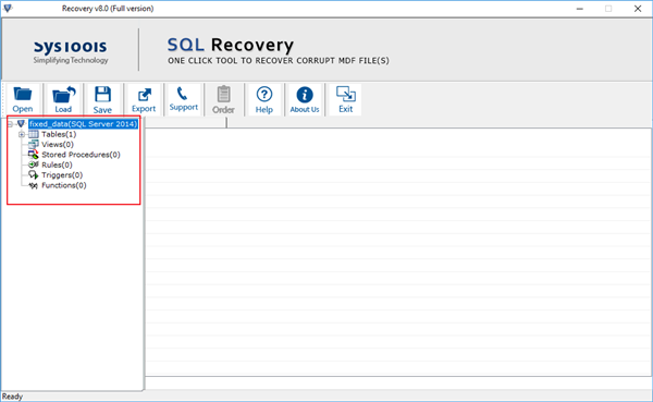 SysTools SQL Recovery截圖