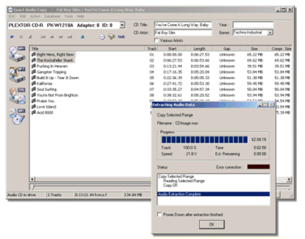 Exact Audio Copy截圖