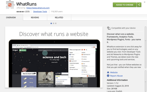 WhatRuns截圖
