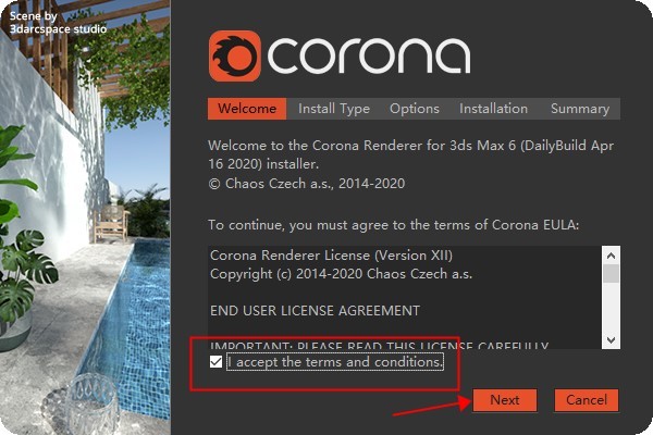 corona renderer截圖