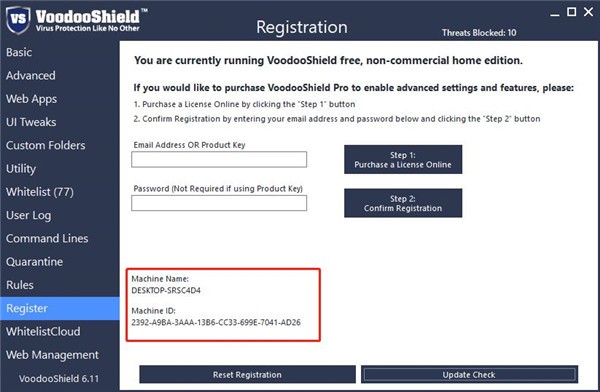 Voodooshield Pro截圖