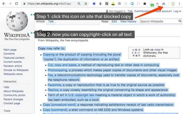 Simple Allow Copy截圖