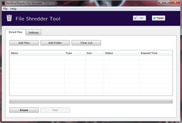 File Shredder Tool截圖