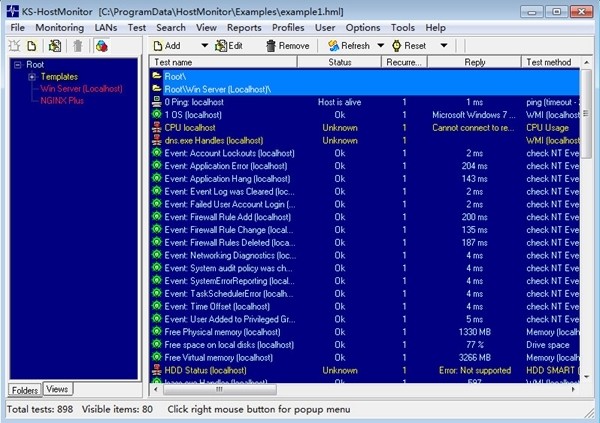 Advanced HostMonitor截圖