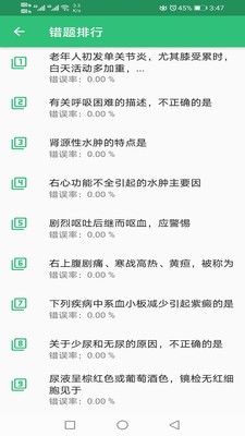 消化內(nèi)科學(xué)主治醫(yī)師題庫截圖