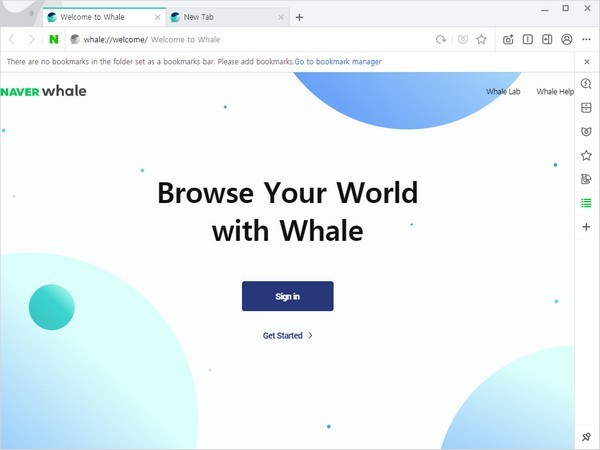 Whale瀏覽器截圖