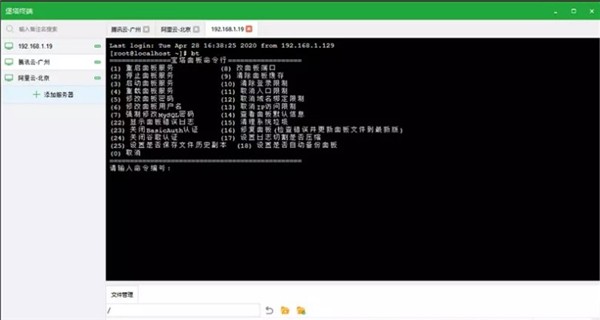 堡塔遠(yuǎn)程終端截圖
