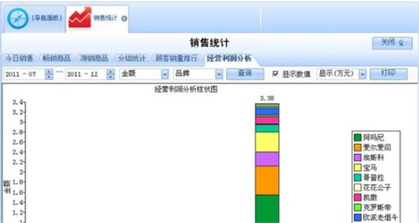 七彩服裝進(jìn)銷存截圖