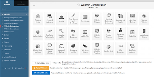 Webmin截圖