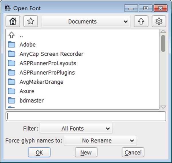 FontForge截圖