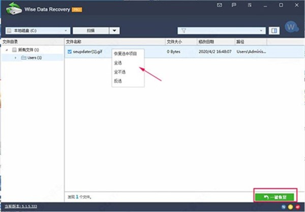 Wise Data Recovery截圖