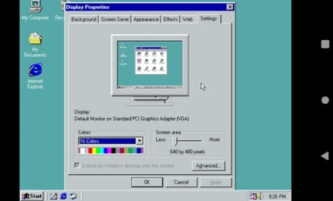 win98模擬器截圖