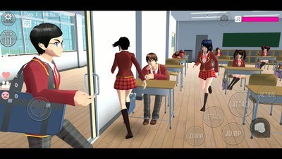 摸摸魚櫻花校園模擬器截圖
