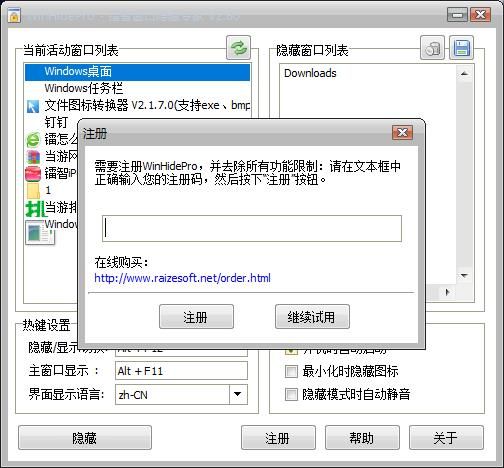 镭智窗口隐藏专家