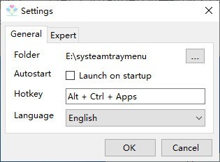 SystemTrayMenu開始菜單截圖
