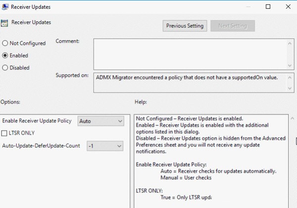 Citrix Receiver截圖