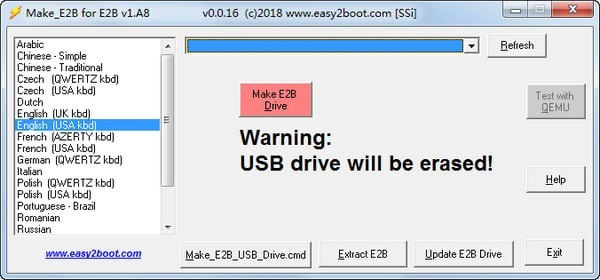 Easy2Boot系統(tǒng)啟動盤工具截圖