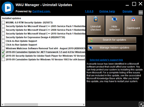 WAU Manager截圖