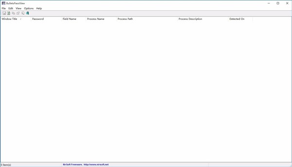 BulletsPassView密碼查看工具截圖