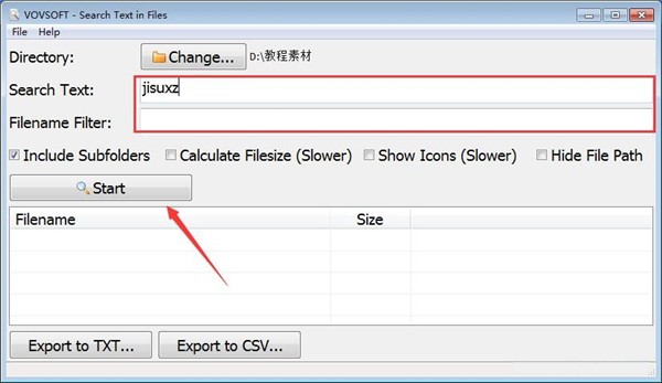 Search Text in Files截圖