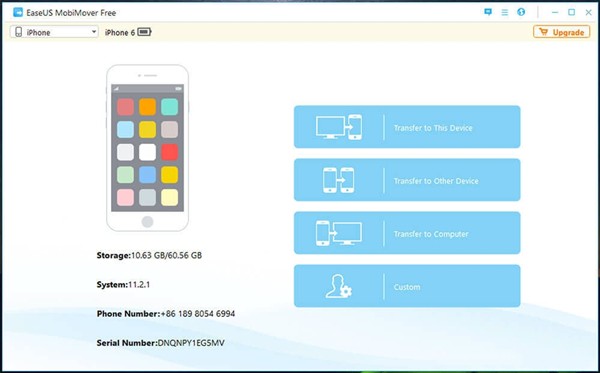 EaseUS MobiMover蘋果數(shù)據(jù)傳輸工具截圖