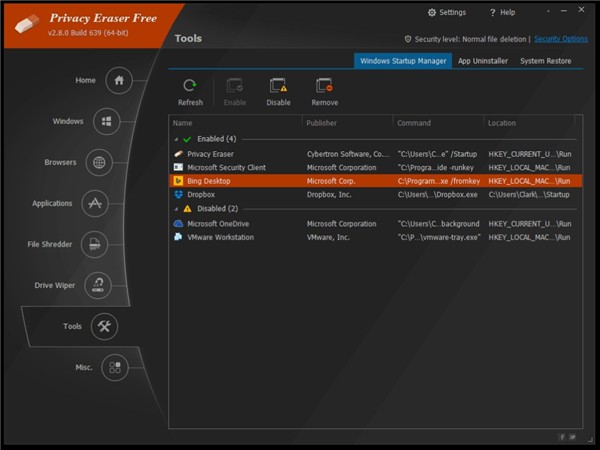 Privacy Eraser Free截圖