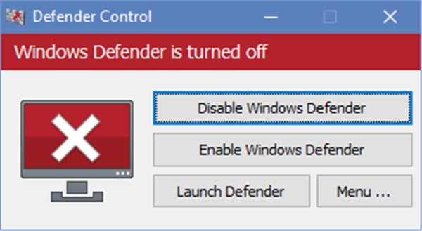 Defender Control截圖