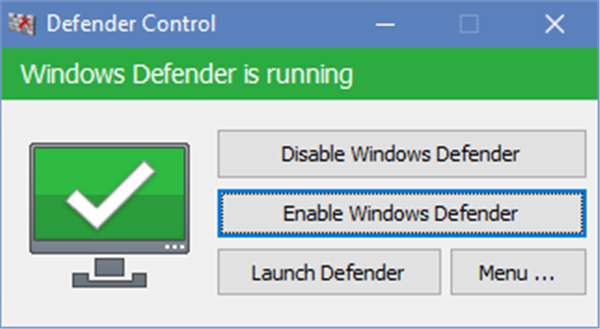 Defender Control截圖