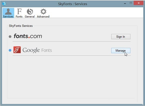 SkyFonts截圖