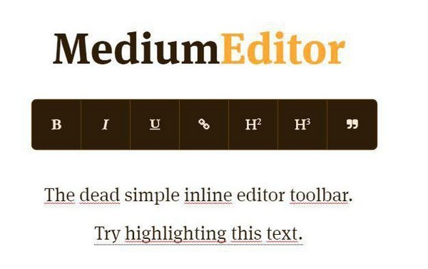 MediumEditor截圖