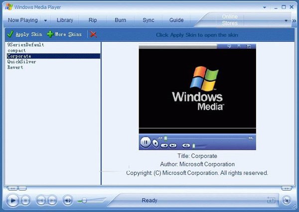 Windows Media Player截圖