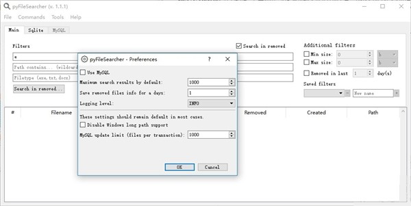 pyFileSearcher截圖