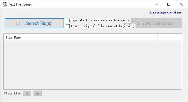 Text File Joiner截圖