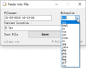 Paste Into File截圖