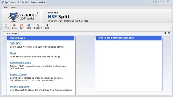 SysTools NSF Split截圖