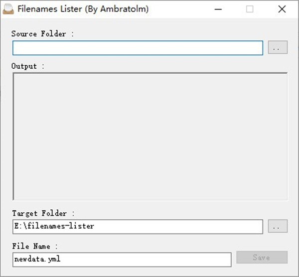 Filenames Lister截圖