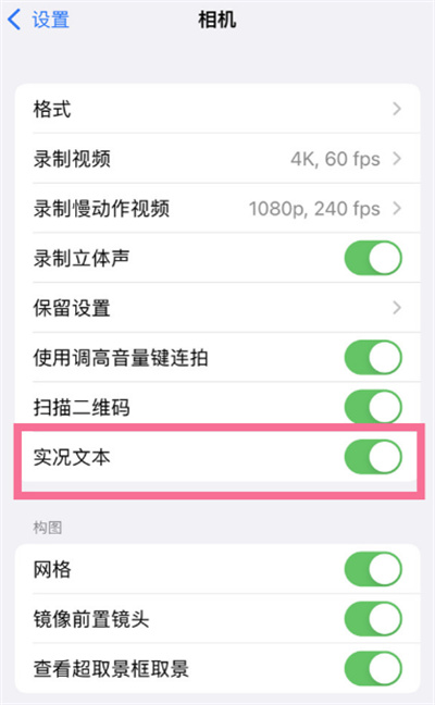 iPhone怎么設(shè)置實(shí)況轉(zhuǎn)文本